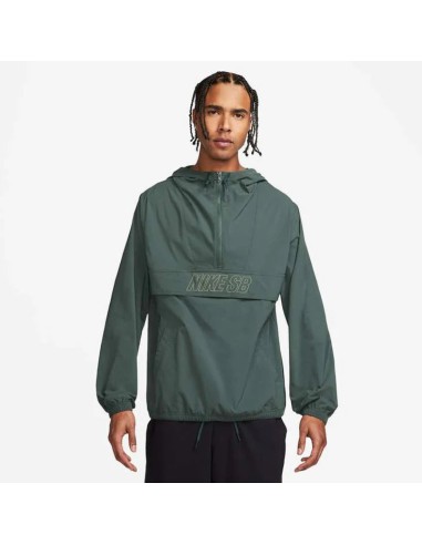 Nike SB DF Essential Anorak Jacket - Vintage Green/Oil Green Economisez 