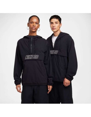 Nike SB DF Essential Anorak Jacket - Black/White Profitez des Offres !